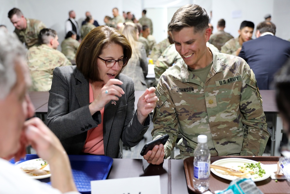 Congressional delegation visits U.S. Soldiers in  Pabrade, Lithuania