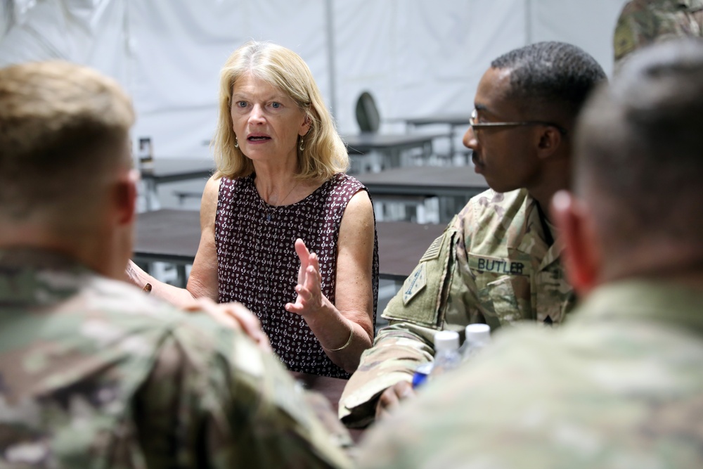 Congressional delegation visits U.S. Soldiers in  Pabrade, Lithuania