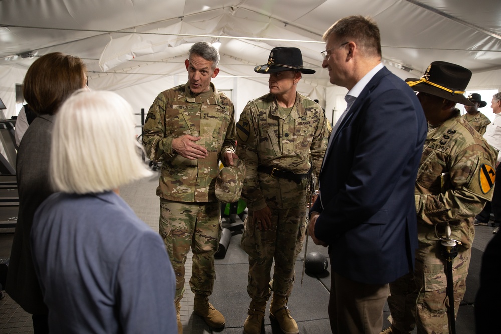 U.S. Congressional delegation visits 4th Infantry Division, 1st Cavalry Division Soldiers in Pabrade, Lithuania