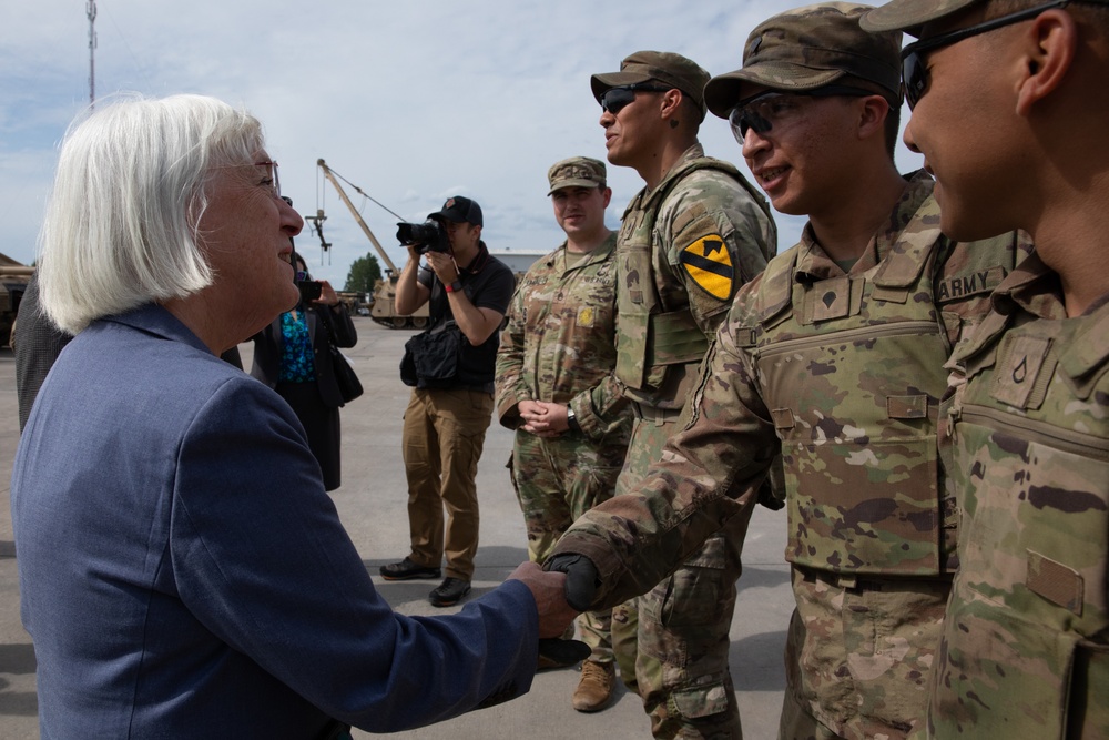 U.S. Congressional delegation visits 4th Infantry Division, 1st Cavalry Division Soldiers in Pabrade, Lithuania