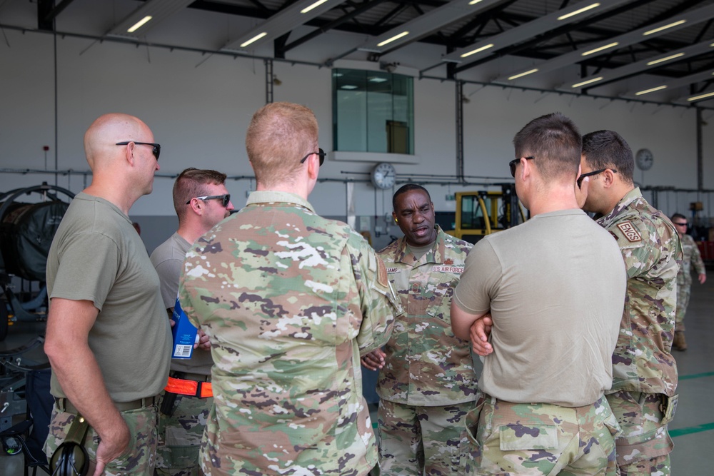 Air National Guard Command Chief visits troops in Germany