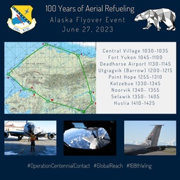 Celebrating a century of game-changers: 100 Years of Aerial Refueling Alaska Flyover Event