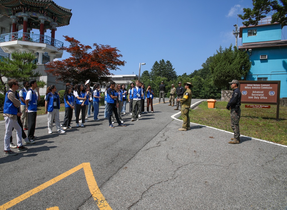 United Nations Korean War Veterans Descendants Visit Joint Security Area