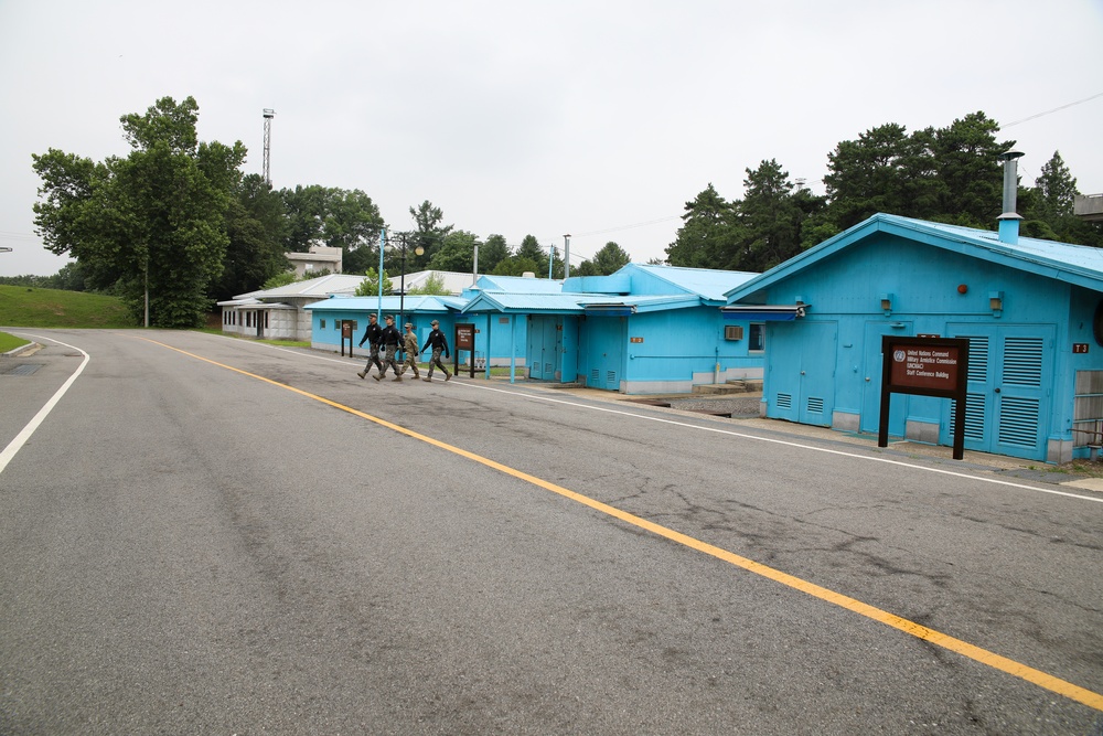 Soldiers Patrol the Joint Security Area