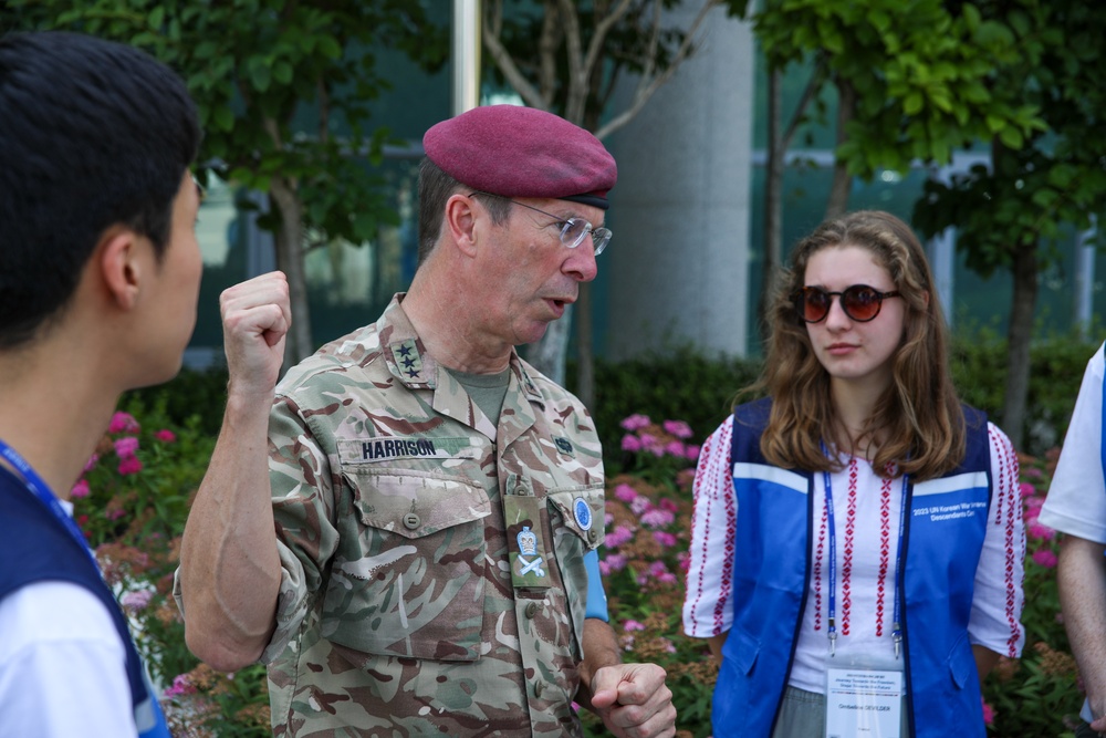 United Nations Korean War Veterans Descendants Visit Joint Security Area