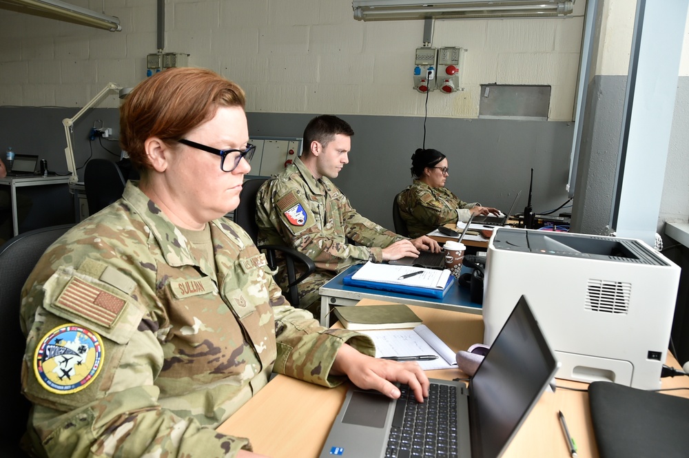 Air Defender 2023 104th Fighter Wing Maintenance operation center