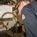 USS Ronald Reagan (CVN 76) repairs parts for French navy Aquitane-class frigate Lorraine (D657)