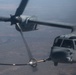 KC-130 J Hercules refuels MV-22B Osprey tiltrotor aircraft