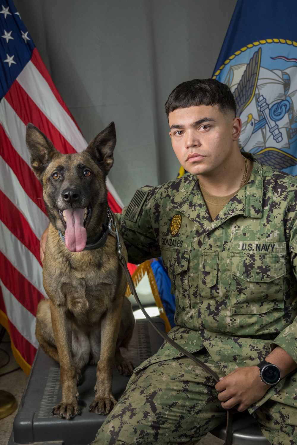 Camp Lemonnier's MWD's Security Department Pose for Portraits