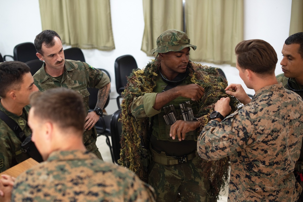 U.S. Marines Conduct Scout Sniper Assessment with Brazilian Marine Corps