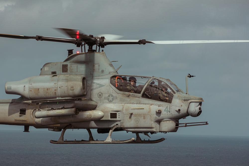 UH-1Y Venom and AH-1Z Viper perform Specific Weapons Delivery Training