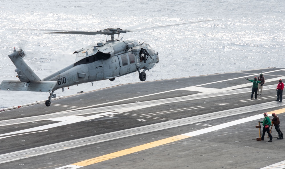 USS Ronald Reagan (CVN 76) conducts flight operations