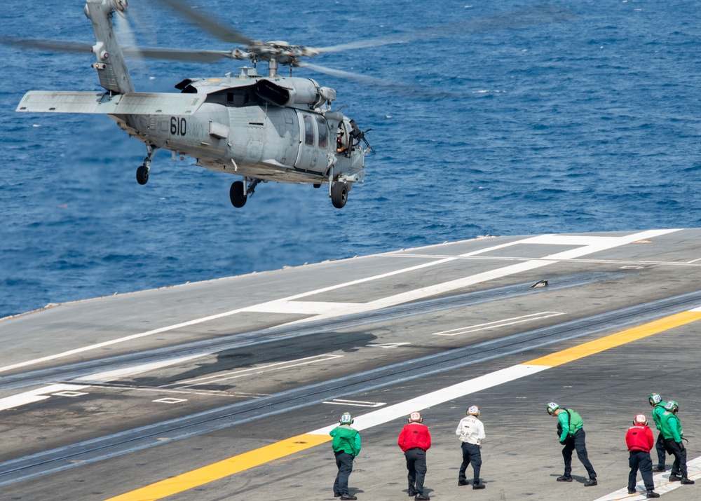 USS Ronald Reagan (CVN 76) conducts flight operations