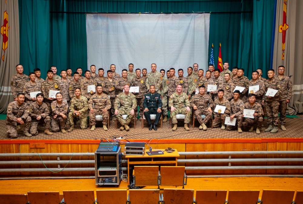 Alaska/Mongolia State Partnership Program MAF Small Unit Tactics Training Graduation