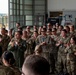 U.S. Air Force General Loh, director, Air National Guard, addresses Airmen at Wunstorf Air Base