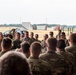 U.S. Air Force General Loh, director, Air National Guard, addresses Airmen at Wunstorf Air Base