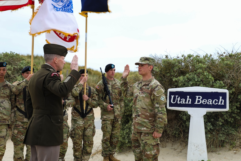 Manchester Township Alum Reenlists before D-Day Ceremony in France