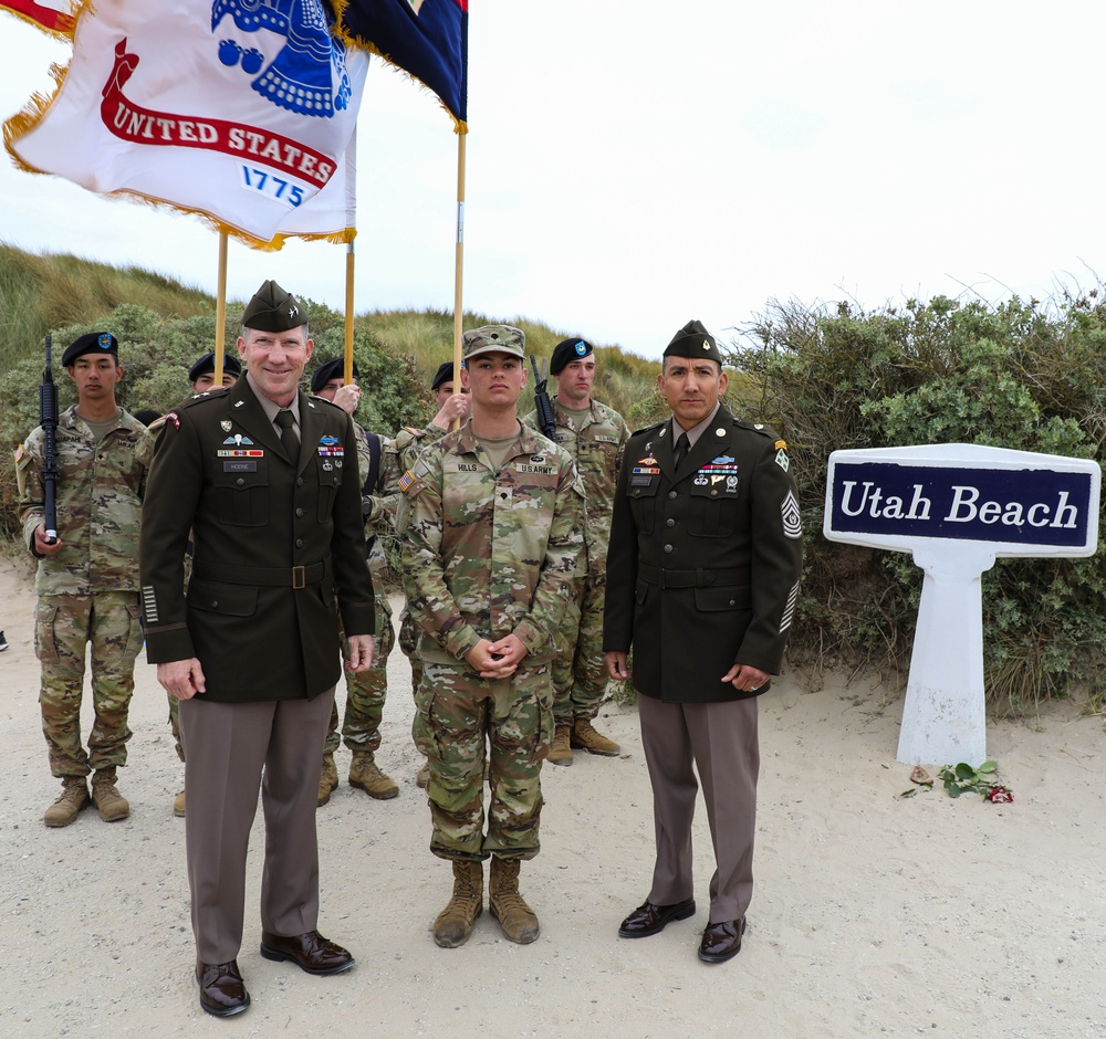 Manchester Township Alum Reenlists before D-Day Ceremony in France