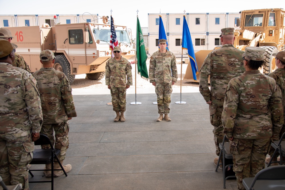 378th ECES holds change of command ceremony