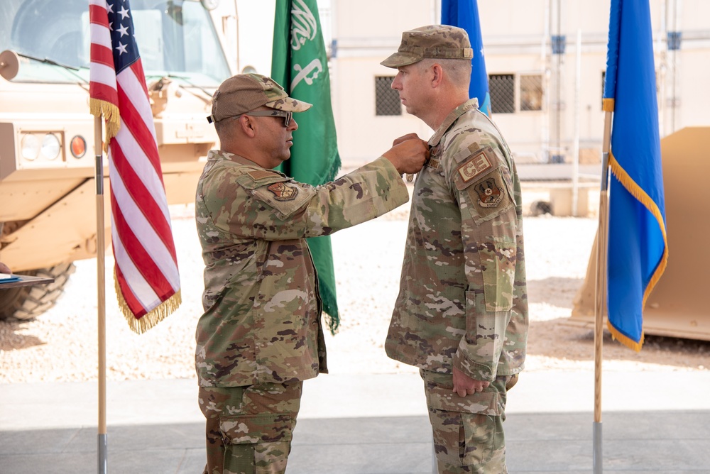 378th ECES holds change of command ceremony