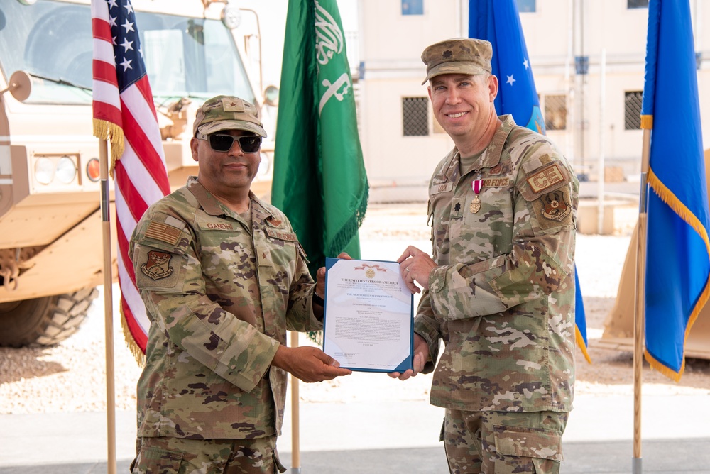 378th ECES holds change of command ceremony