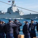 USCGC Eagle's crewmembers render honors