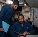 USS Ronald Reagan (CVN 76) Safety department Sailors process paper work