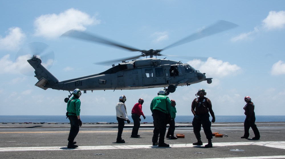 USS Ronald Reagan (CVN 76) conducts flight operations