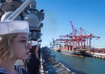 USS America (LHA 6) Arrives In Brisbane
