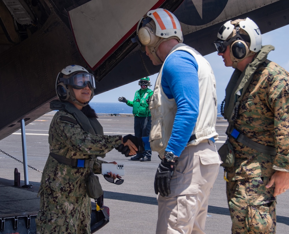 USS Ronald Reagan (CVN 76) Sailors host Multinational Defense Attaché