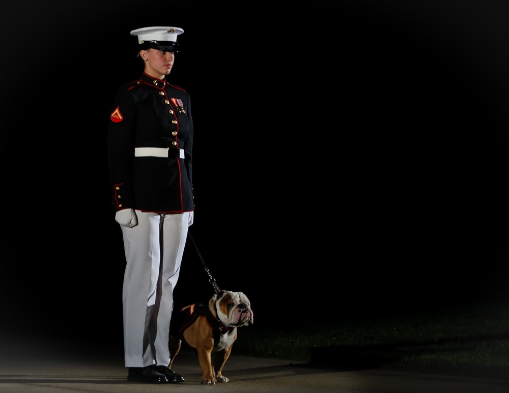 Marine Barracks Washington performs another fantastic evening parade.