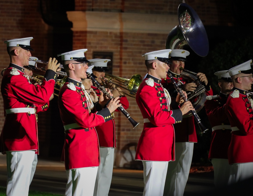 Marine Barracks Washington performs another fantastic evening parade.