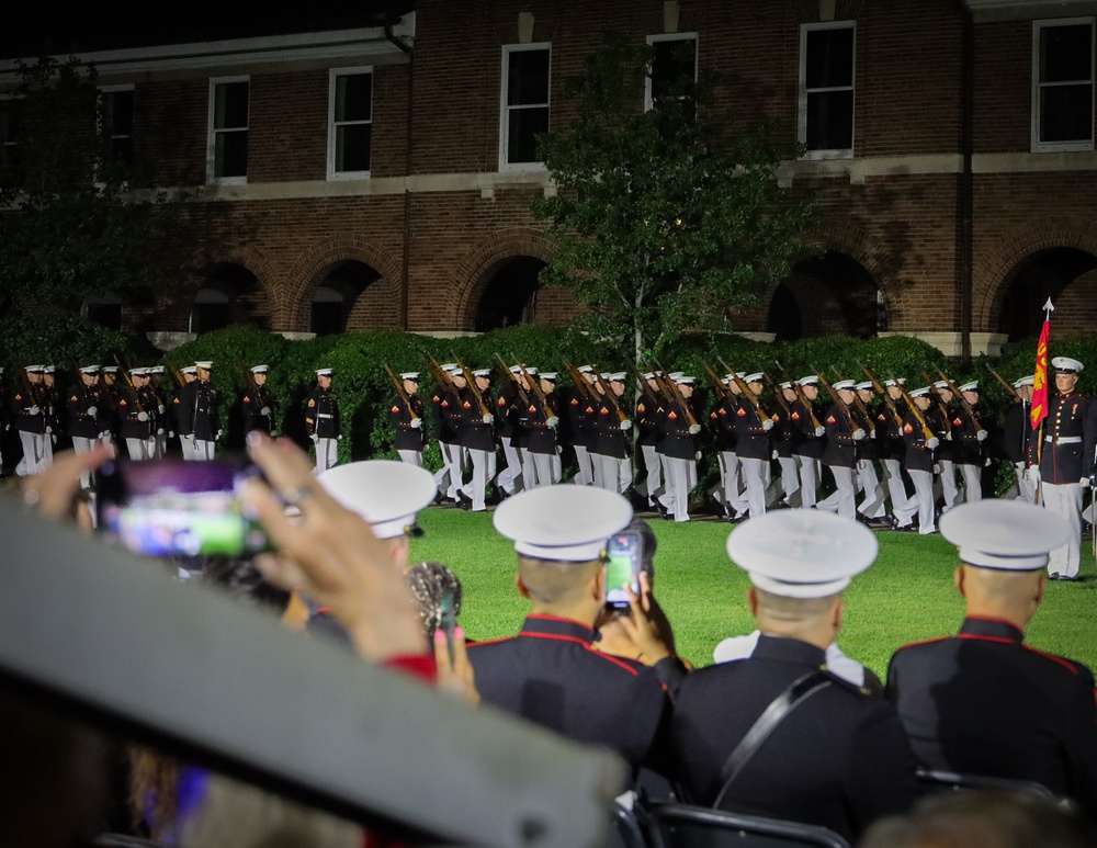 Marine Barracks Washington performs another fantastic evening parade.