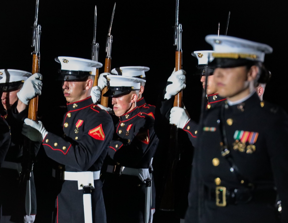 Marine Barracks Washington performs another fantastic evening parade.