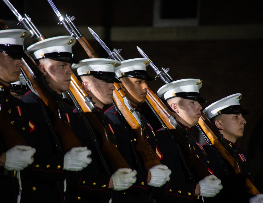 Marine Barracks Washington performs another fantastic evening parade.