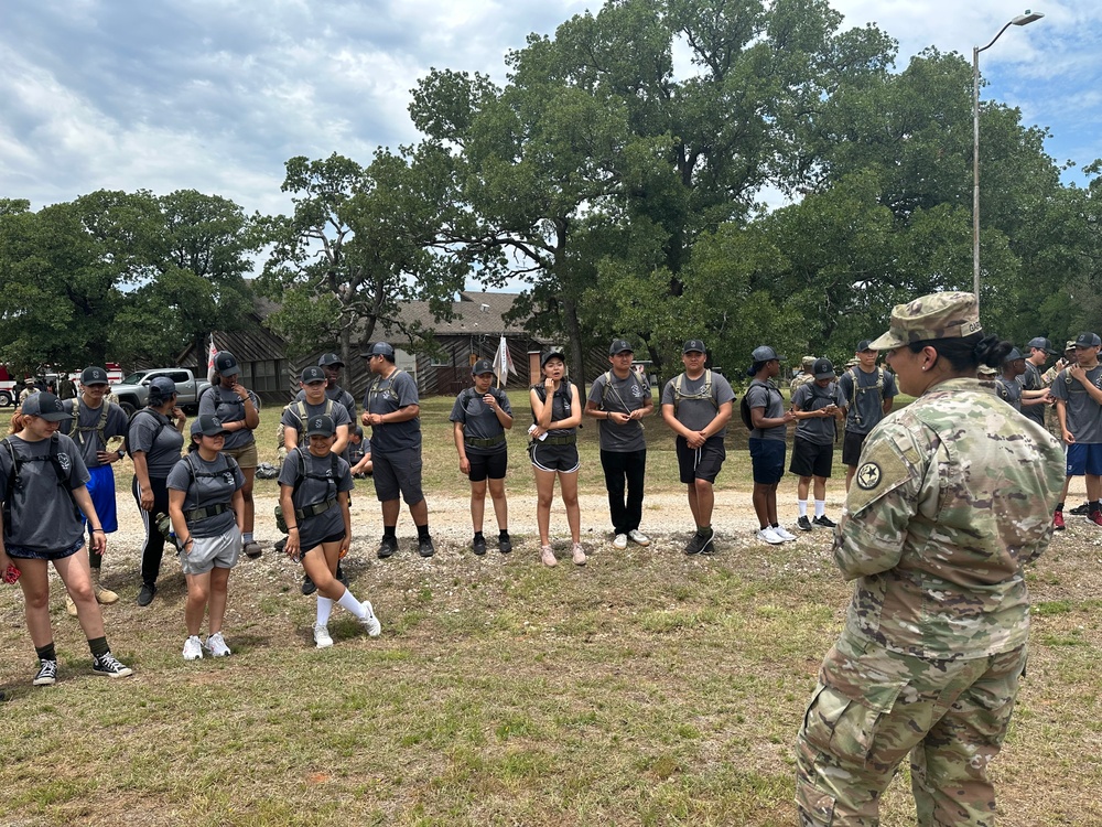 Texas Counterdrug visits Fort Worth JROTC cadets during Summer Leadership Camp