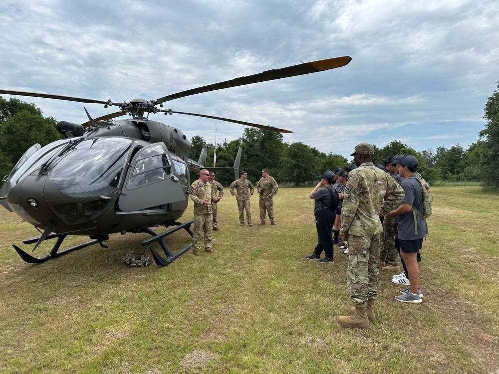 Texas Counterdrug visits Fort Worth JROTC cadets during Summer Leadership Camp