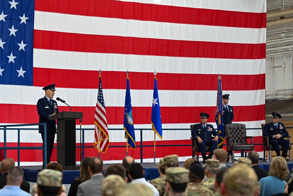 8th AF and J-GSOC commander attends 28th Bomb Wing Change of Command