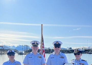 Coast Guard member meritoriously advanced during ceremony in Homer, Alaska