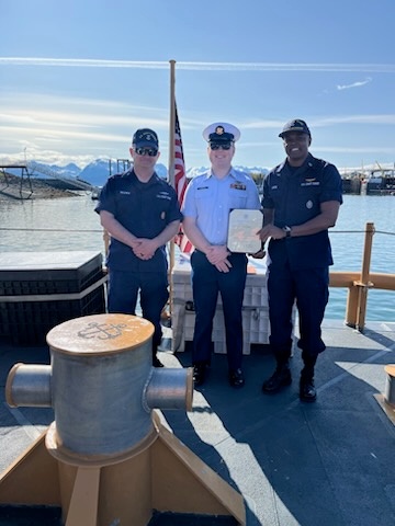 Coast Guard member meritoriously advanced during ceremony in Homer, Alaska