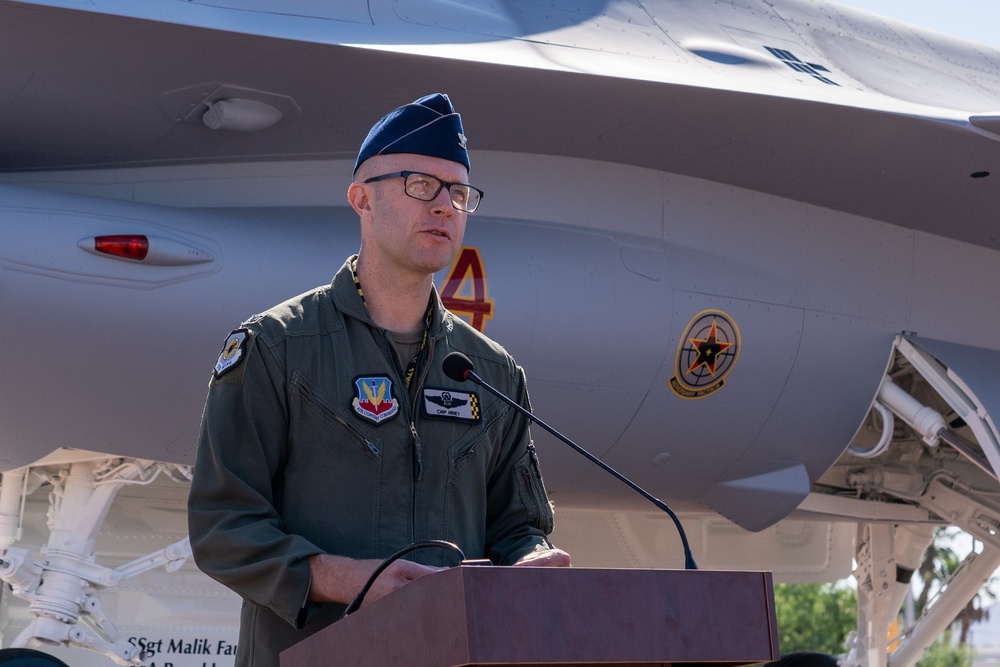 Nellis welcomes F-16 static display honoring aggressor heritage