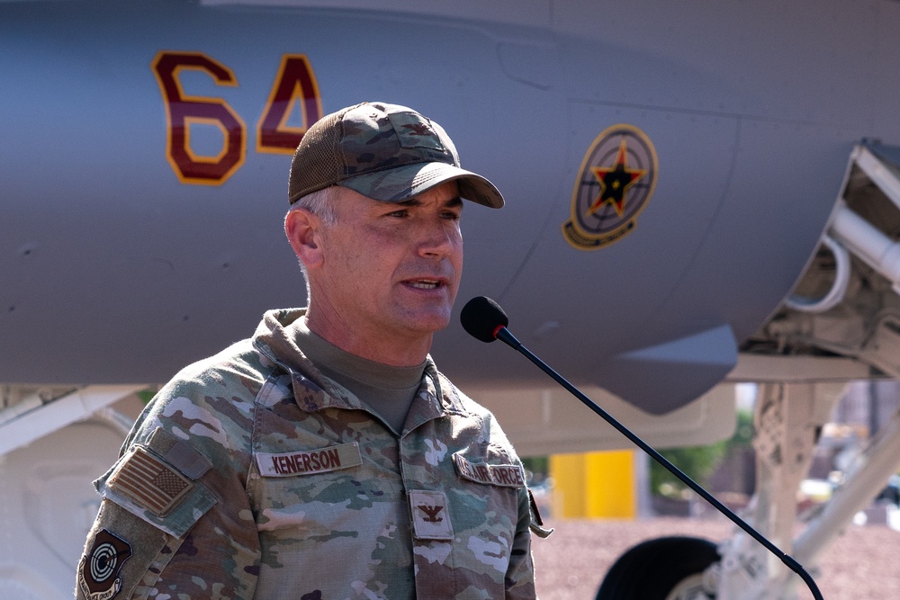 Nellis welcomes new F-16 static display honoring aggressor heritage