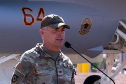 Nellis welcomes new F-16 static display honoring aggressor heritage