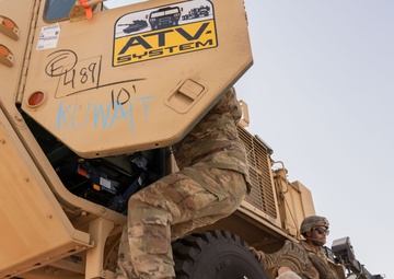 Autonomous Vehicle unloaded by Charlie Company 142nd DSSB