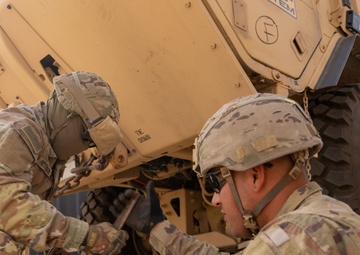 Autonomous Vehicle unloaded by Charlie Company 142nd DSSB