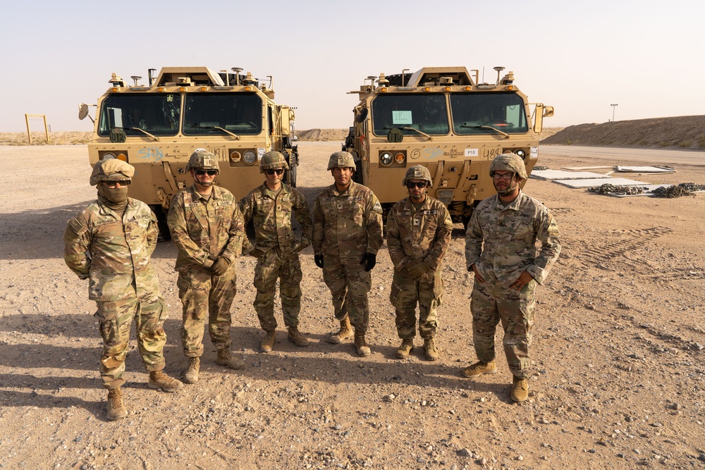 Autonomous Vehicle unloaded by Charlie Company 142nd DSSB