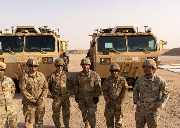 Autonomous Vehicle unloaded by Charlie Company 142nd DSSB