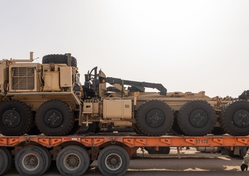 Autonomous Vehicle unloaded by Charlie Company 142nd DSSB