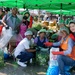 Unit Ministry Team and volunteers cook Kimchi for people in need of assistance.