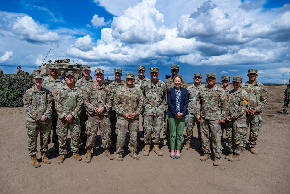 U.S. Ambassador to NATO Visits Soldiers in Lithuania